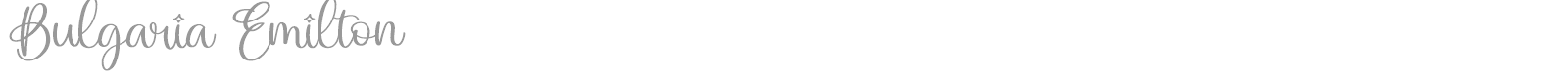 Bulgaria Emilton font preview